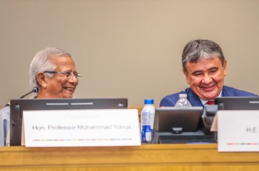 Ao lado de Nobel da Paz, Wellington Dias apresenta na ONU estratégia brasileira de inclusão produtiva