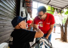 A três dias da eleição, Vinícius Dias intensifica corpo a corpo nos bairros de Teresina
