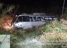 Capotamento de micro-ônibus deixa três mortos e 14 feridos no interior de SP