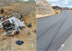Motorista morre após caminhão carregado de tijolos tombar em Monsenhor Hipólito